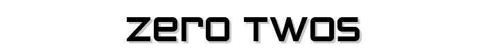 Zero Twos font